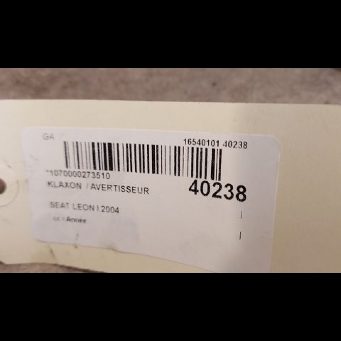 Klaxon  / avertisseur occasion SEAT LEON I 7P5951101B 3