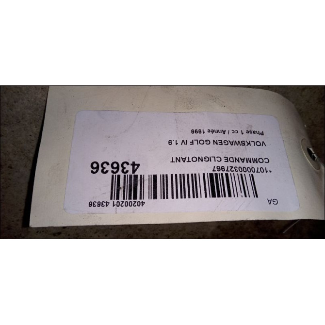 Commande clignotant occasion VOLKSWAGEN GOLF IV GOLF IV Phase 1 1998-01-01->2005-06-30 1.9 TDI 110ch 1C094153120H 3