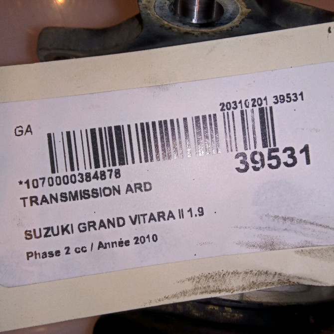 Transmission arrière droite occasion SUZUKI GRAND VITARA II Phase 1 04-1995->04-1999 1.9 DDiS 129ch 4410579K10 3