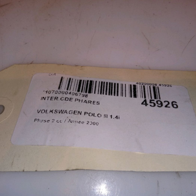 Interrupteur commande de phares occasion VOLKSWAGEN POLO III Phase 2 11-1999->12-2001 1.4i 8v 60ch 1C094153120H 4