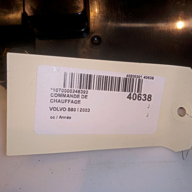 Commande de chauffage occasion VOLVO S80 I 5