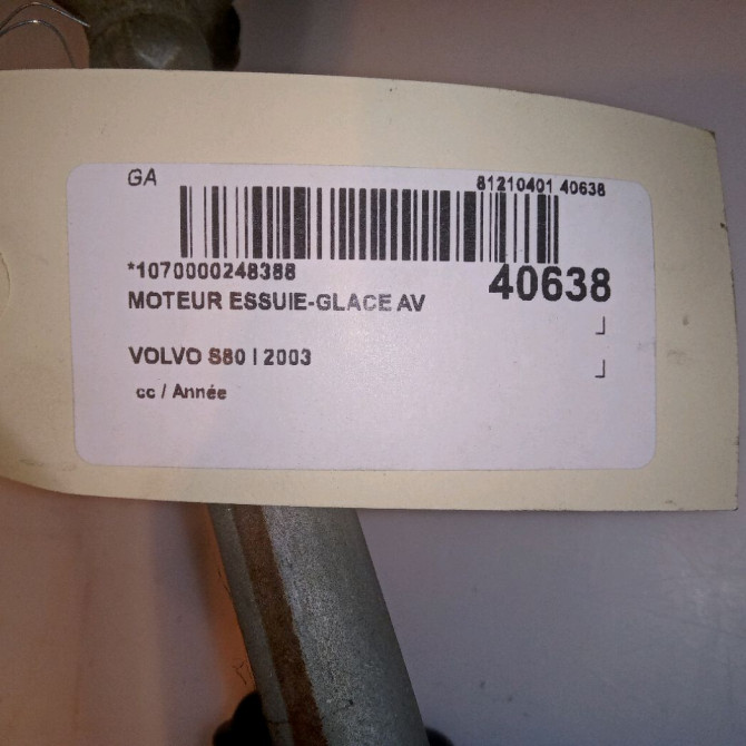 Moteur essuie-glace avant occasion VOLVO S80 I 8648343 5