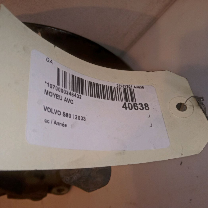 Moyeu avg occasion VOLVO S80 I 8672371 4