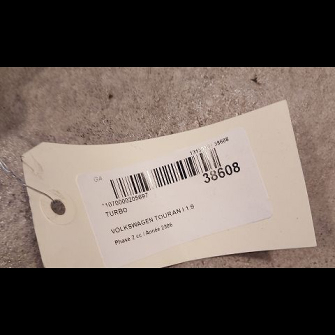 Turbo occasion VOLKSWAGEN TOURAN I Phase 2 11-2006->09-2010 1.9 TDI 105ch 3