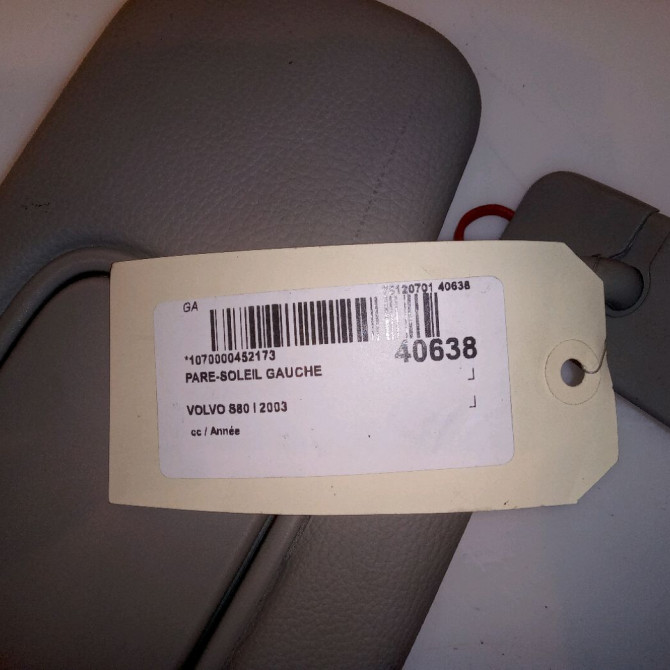 Pare-soleil gauche occasion VOLVO S80 I 39970000 5