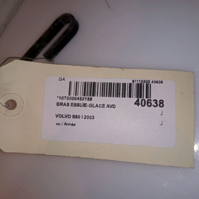 Bras essuie-glace avant droit occasion VOLVO S80 I 9484615 4