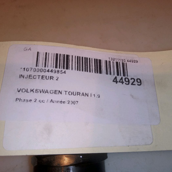 occasion VOLKSWAGEN TOURAN I Phase 2 11-2006->09-2010 1.9 TDI 105ch 38130073AG 6