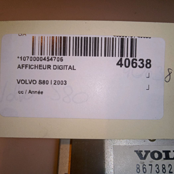 Afficheur digital occasion VOLVO S80 I 4