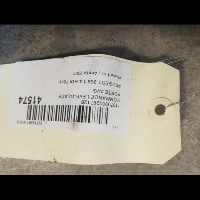 Commande lève-glace porte avant gauche occasion PEUGEOT 206 Phase 1 09-1998->03-2009 1.4 HDI 70ch 6552WQ 3