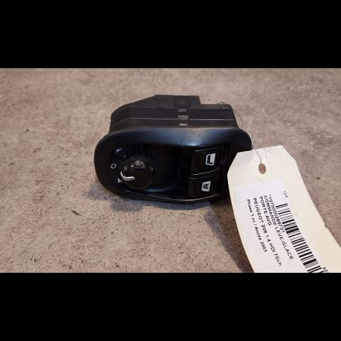 Commande lève-glace porte avant gauche occasion PEUGEOT 206 Phase 1 09-1998->03-2009 1.4 HDI 70ch 1