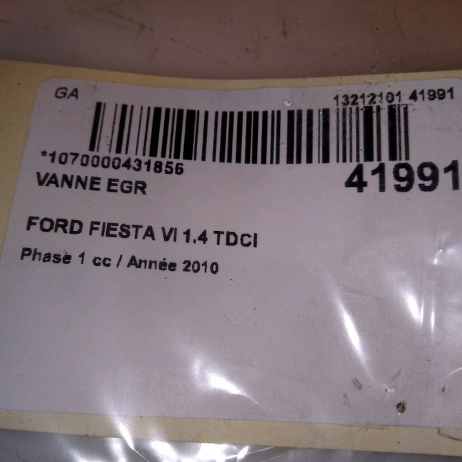 Vanne EGR occasion FORD FIESTA VI Phase 1 10-2008->11-2012 1.4 TDCI 68ch 5