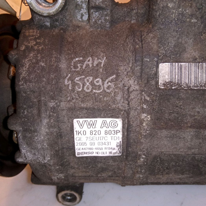 Compresseur air conditionne occasion VOLKSWAGEN GOLF V Phase 1 11-2003->10-2008 1.4i 75ch 1K0820859S 6