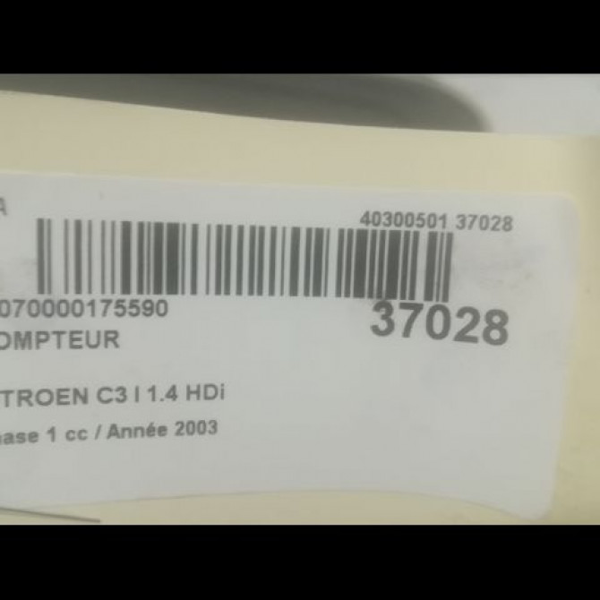 Compteur occasion CITROEN C3 I Phase 1 04-2002->10-2005 1.4 HDi 6105EV 3