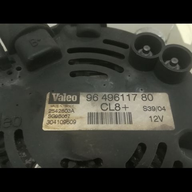 Alternateur occasion CITROEN C3 I Phase 1 04-2002->10-2005 1.4i 9801895380 4