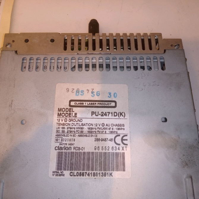 Autoradio occasion PEUGEOT 807 Phase 1 06-2002->12-2014 2.0 HDI 110ch 3