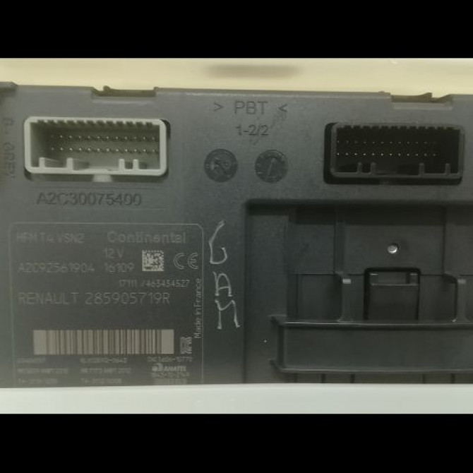 Lecteur de carte occasion RENAULT CAPTUR Phase 1 02-2013->... 0.9 90 ch 285902598R 4