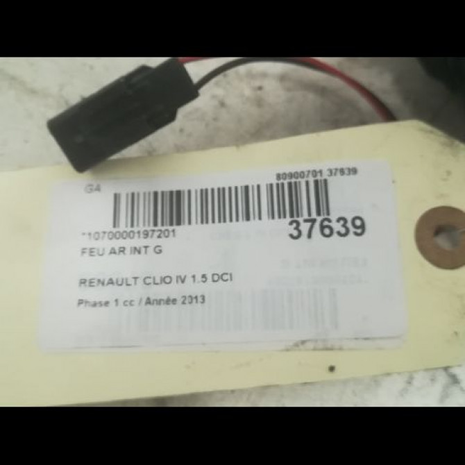 Feu arrière interieur gauche occasion RENAULT CLIO IV Phase 1 07-2012->... 1.5 DCI 90ch 3