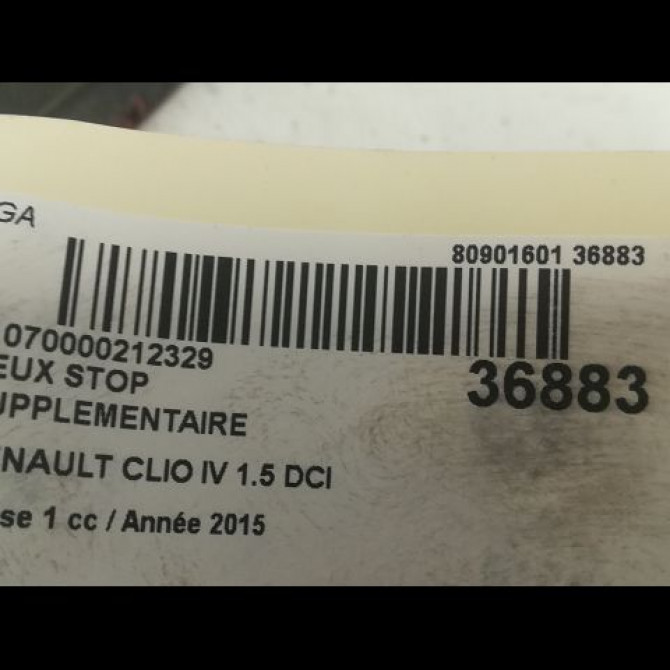 Feux stop supplementaire occasion RENAULT CLIO IV Phase 1 07-2012->... 1.5 DCI 90ch 265902759R 3
