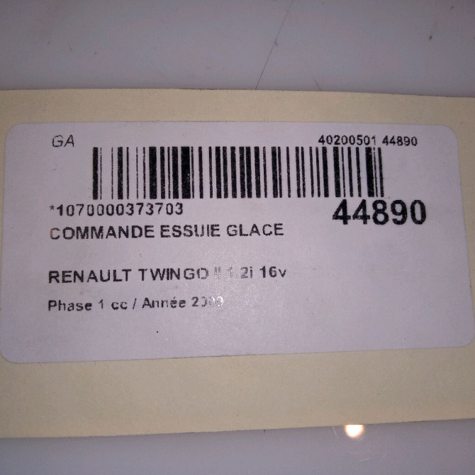 Commande essuie glace occasion RENAULT TWINGO II Phase 1 06-2007->11-2011 1.2i 16v 75ch 7701048915 4