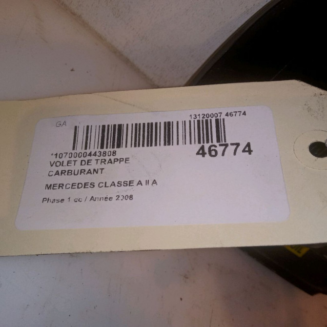 Volet de trappe carburant occasion MERCEDES CLASSE A II Phase 1 12-2004->04-2008 A 180 CDI 1697500106 3
