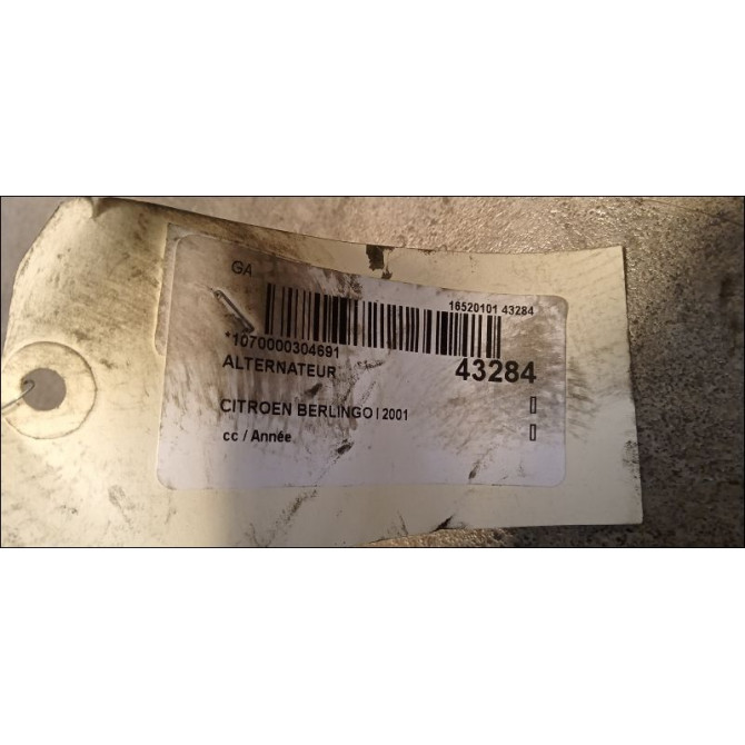 Alternateur occasion CITROEN BERLINGO I 57055Z 6
