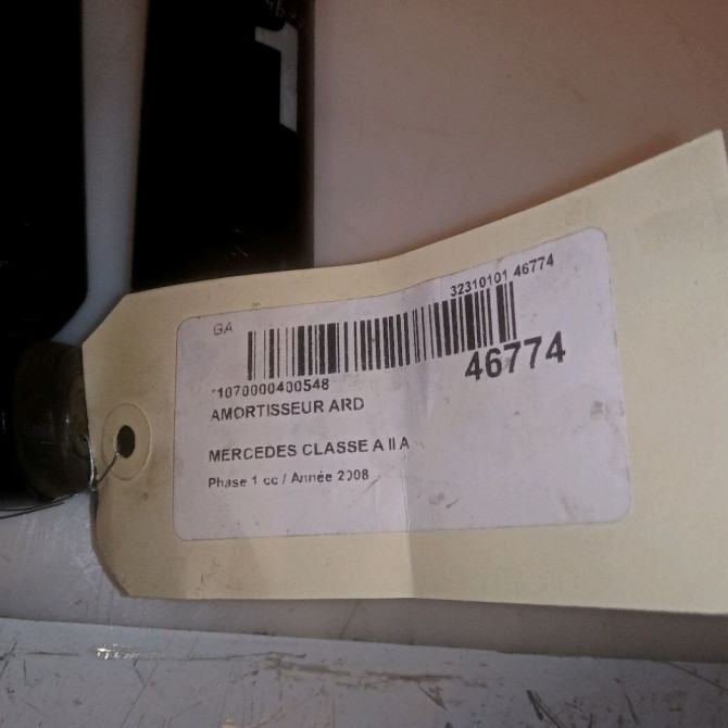 Amortisseur arrière droit occasion MERCEDES CLASSE A II Phase 1 12-2004->04-2008 A 180 CDI 1693260000 3