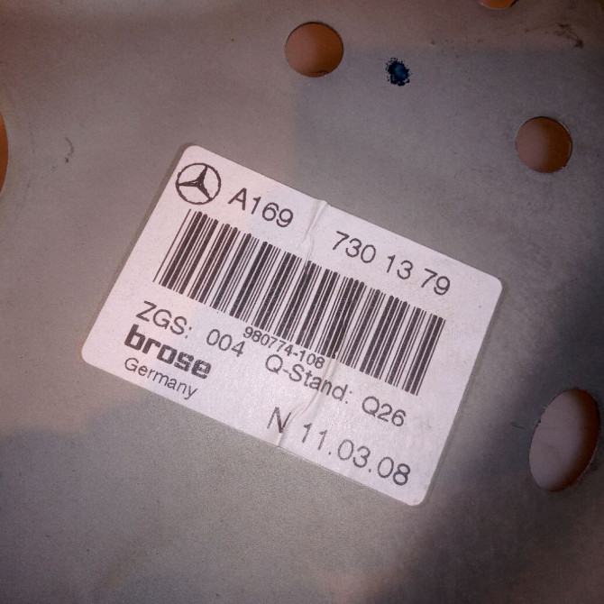 Mecanisme+moteur leve-glace arg occasion MERCEDES CLASSE A II Phase 1 12-2004->04-2008 A 180 CDI 1697303379 5