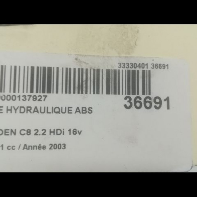 Unité hydraulique ABS occasion CITROEN C8 Phase 1 06-2002->... 2.2 HDi 16v 130ch 4541C5 4