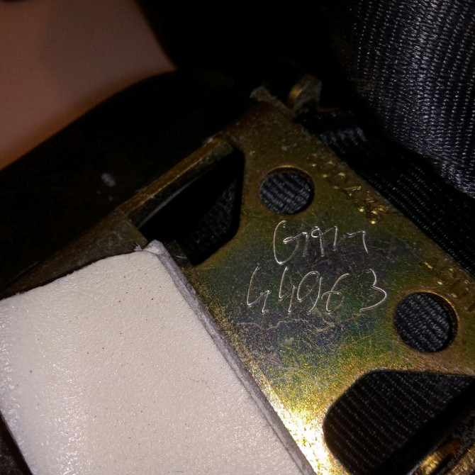 Ceinture arrière droite occasion CITROEN SAXO Phase 2 09-1999->12-2004 1.1i 60ch 8973XS 3