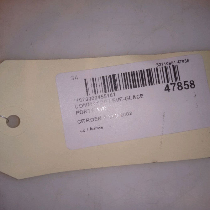 Commande lève-glace porte avant droite occasion CITROEN SAXO 6552R4 4