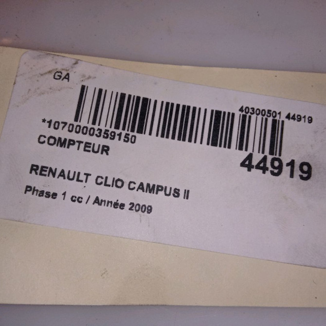 Compteur occasion RENAULT CLIO CAMPUS II Phase 1 07-2006->07-2009 1.5 DCI 65ch 8200949510 4