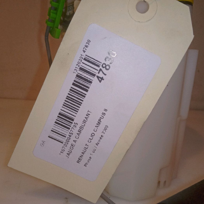 Jauge a carburant occasion RENAULT CLIO CAMPUS II Phase 1 07-2006->07-2009 1.5 DCI 65ch 8200907347 6