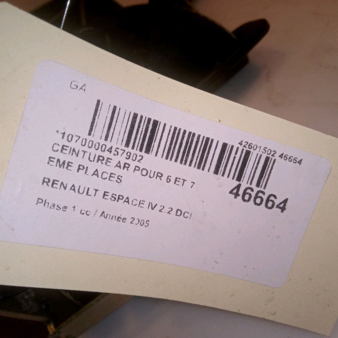 occasion RENAULT ESPACE IV Phase 1 09-2002->03-2006 2.2 DCI 4
