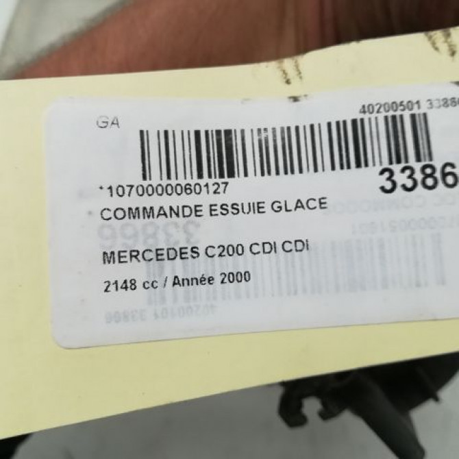 Commande essuie glace occasion MERCEDES CLASSE C I Phase 2 06-1997->05-2000 C 200 CDi 4