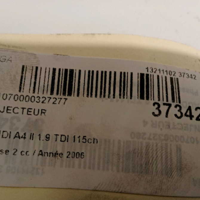 Injecteur occasion AUDI A4 II Phase 2 09-2004->04-2008 1.9 TDI 115ch 3