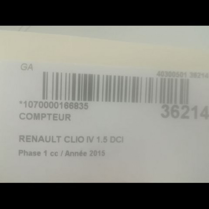 Compteur occasion RENAULT CLIO IV Phase 1 07-2012->... 1.5 DCI 90ch 248102237R 3