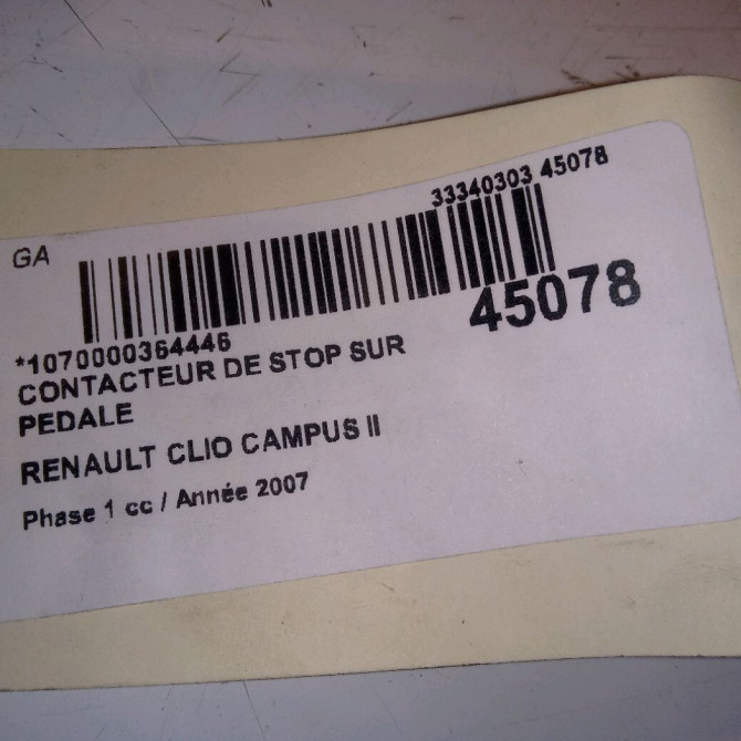 occasion RENAULT CLIO CAMPUS II Phase 1 07-2006->07-2009 1.2i 7700434561 4