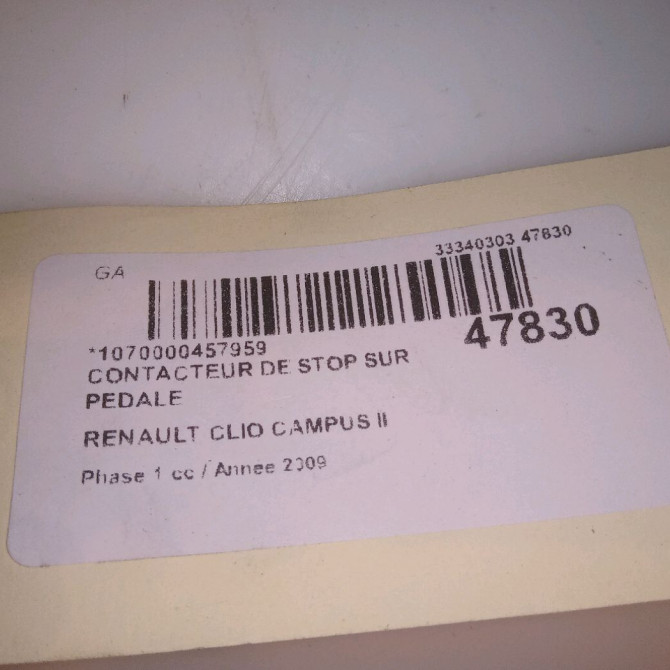 occasion RENAULT CLIO CAMPUS II Phase 1 07-2006->07-2009 1.5 DCI 65ch 7700434561 4