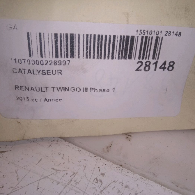 Catalyseur occasion RENAULT TWINGO III Phase 1 06-2014->... 4