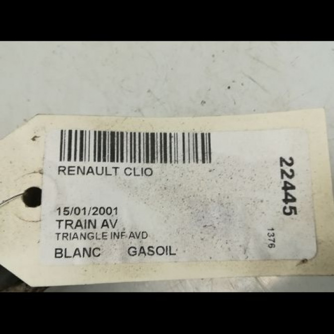 Triangle inf avd occasion RENAULT CLIO II Phase 1 03-1998->06-2001 1.9 D 8v 55ch 8200942408 3