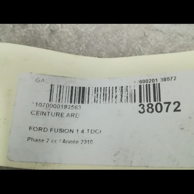 Ceinture arrière droite occasion FORD FUSION Phase 2 10-2005->09-2011 1.4 TDCI 1208234 4