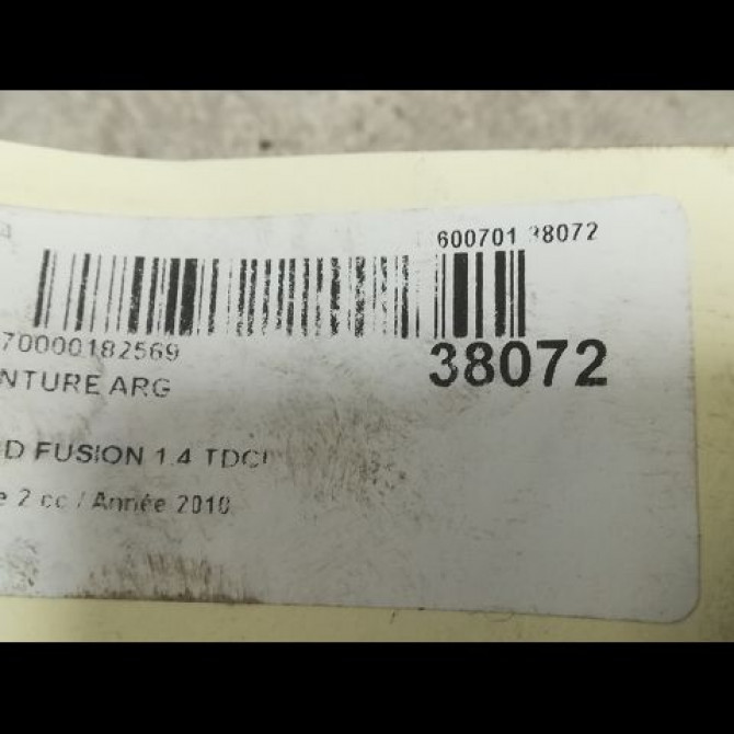 Ceinture arrière gauche occasion FORD FUSION Phase 2 10-2005->09-2011 1.4 TDCI 1494525 4