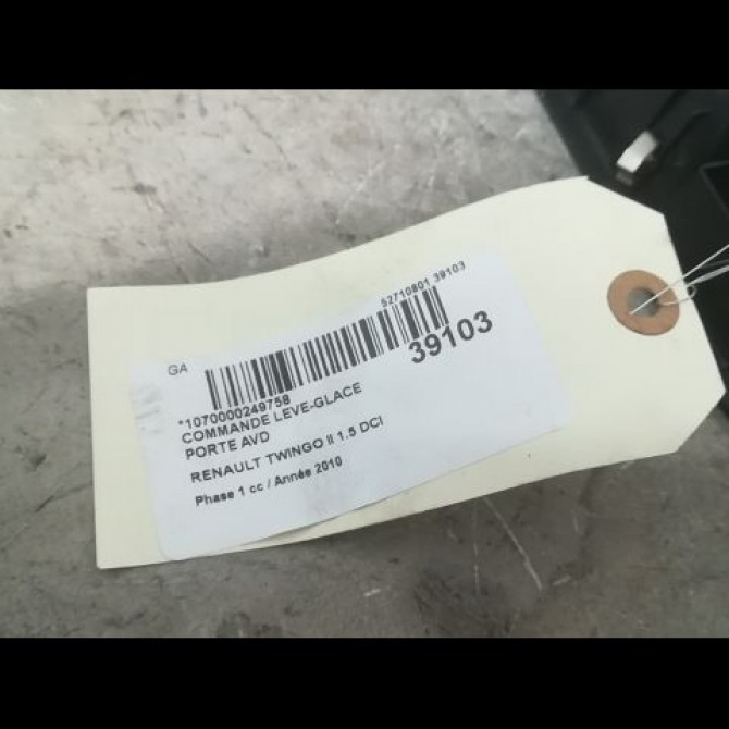 Commande lève-glace porte avant droite occasion RENAULT TWINGO II Phase 1 06-2007->11-2011 1.5 DCI 65ch 8200214936 3