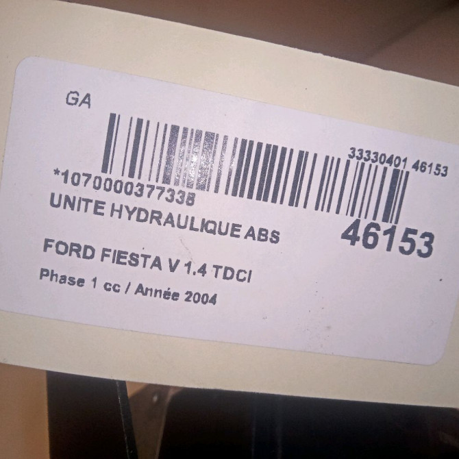 Unité hydraulique ABS occasion FORD FIESTA V Phase 1 09-2002->10-2005 1.4 TDCI 1512725 5