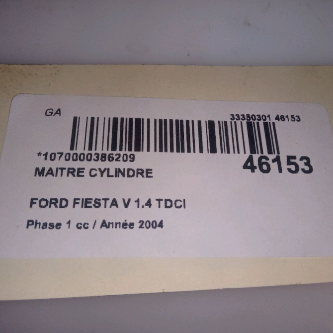 Maitre cylindre occasion FORD FIESTA V Phase 1 09-2002->10-2005 1.4 TDCI 1743440 4