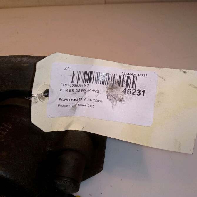 Etrier de frein avant gauche occasion FORD FIESTA V Phase 1 09-2002->10-2005 1.4 TDCI 1478500 4