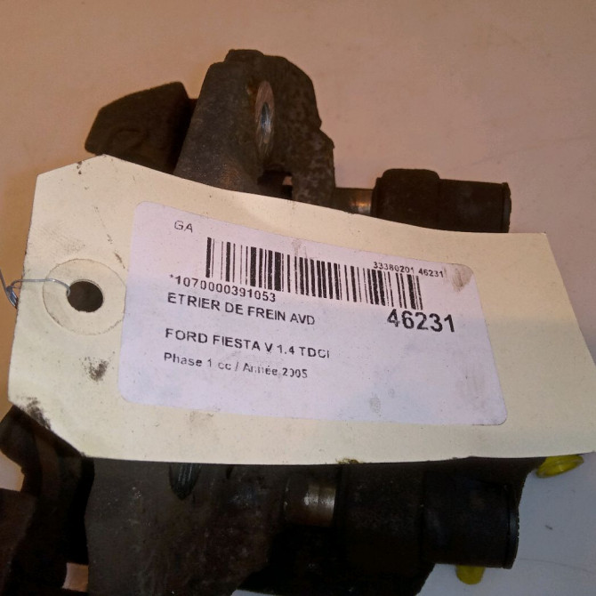 Etrier de frein avant droit occasion FORD FIESTA V Phase 1 09-2002->10-2005 1.4 TDCI 1478474 4