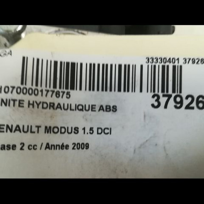 Unité hydraulique ABS occasion RENAULT MODUS Phase 2 01-2008->12-2012 1.5 DCI 85ch 4