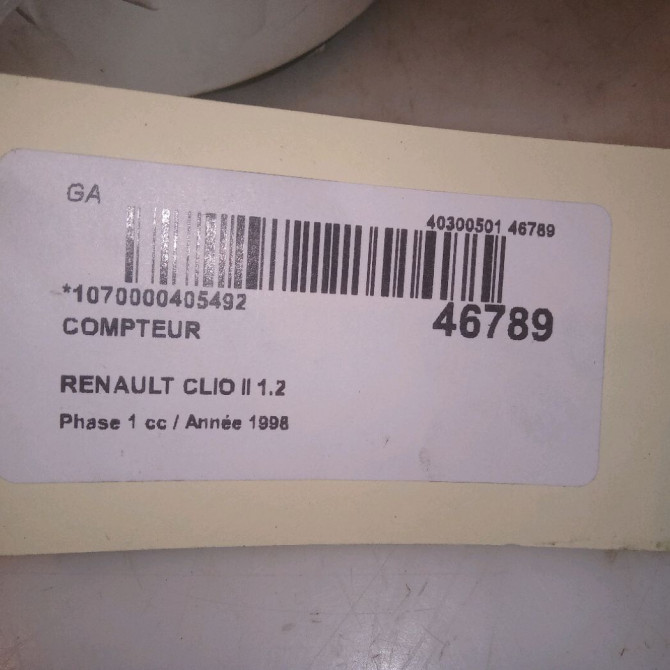 Compteur occasion RENAULT CLIO II Phase 1 03-1998->06-2001 1.2 7700410431 5