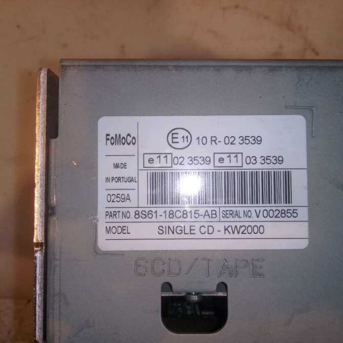 Autoradio occasion FORD FUSION Phase 2 10-2005->09-2011 1.6 TDCI 90ch 1927597 3